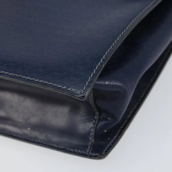 GUCCI Hand Bag Leather Navy Gold 000 46 0096 Auth ep11875 - Picture 14 of 16